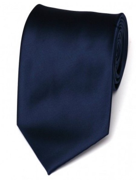 Cravata de matase clasica bleumarin uni
