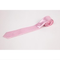 Cravata cu buline roz