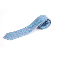 Cravata  slim bleu deschis cu insertii